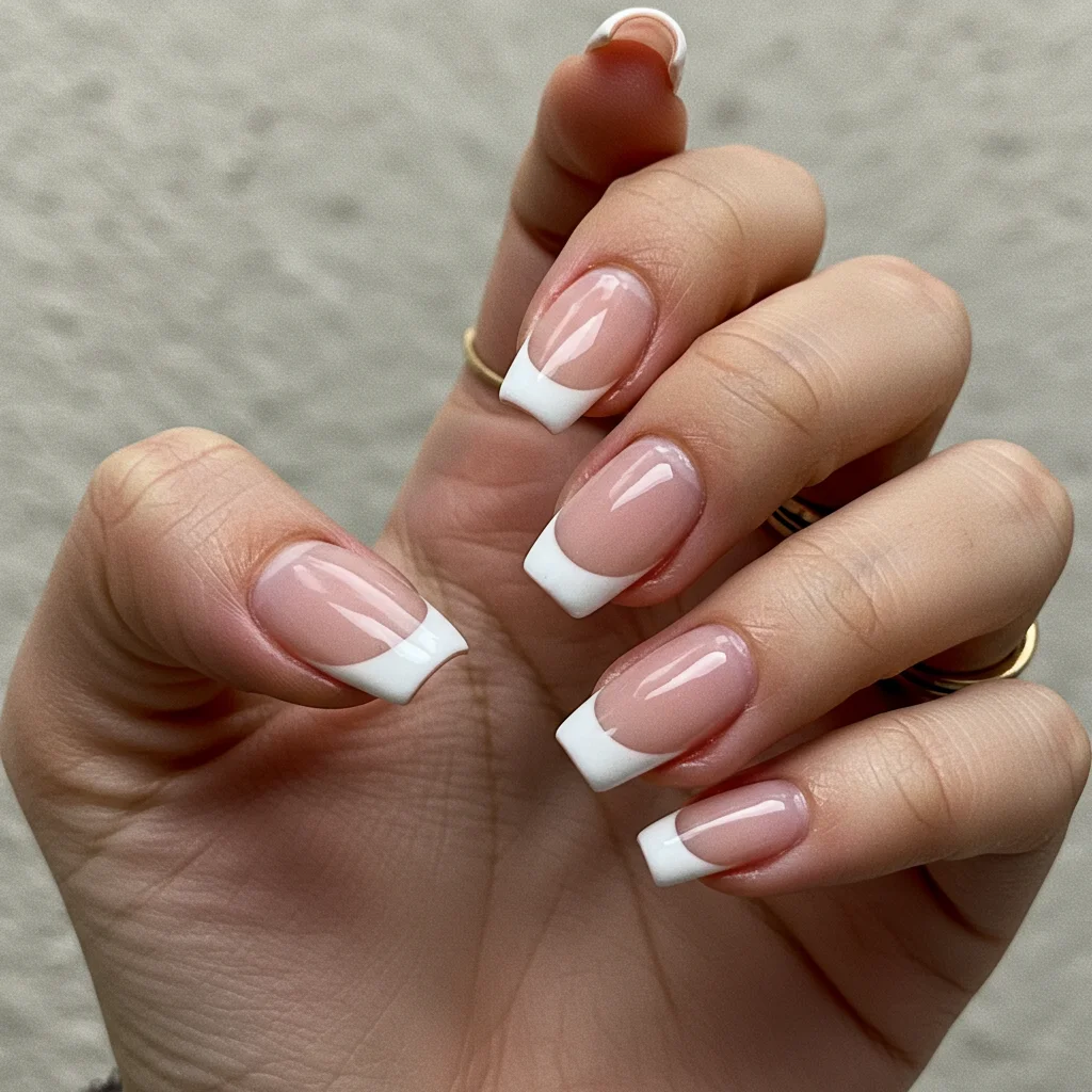 Asymmetrical French Tips
