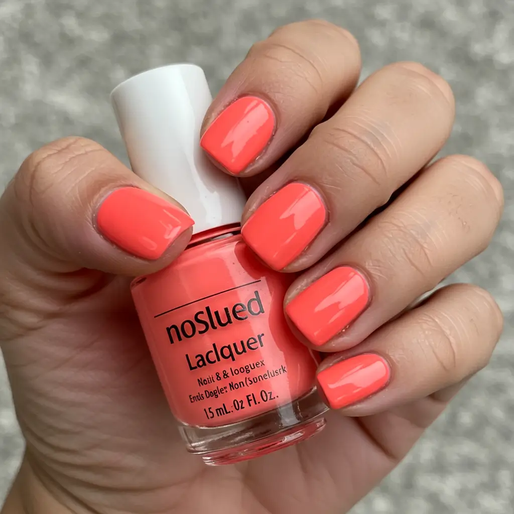 Bright Coral Shades for a Fun Pop
