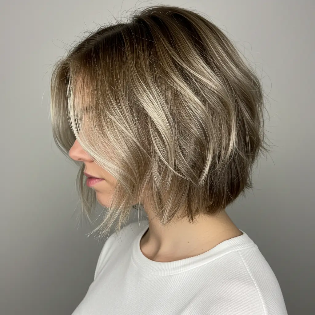 Choppy Lob with Feathered Ends
