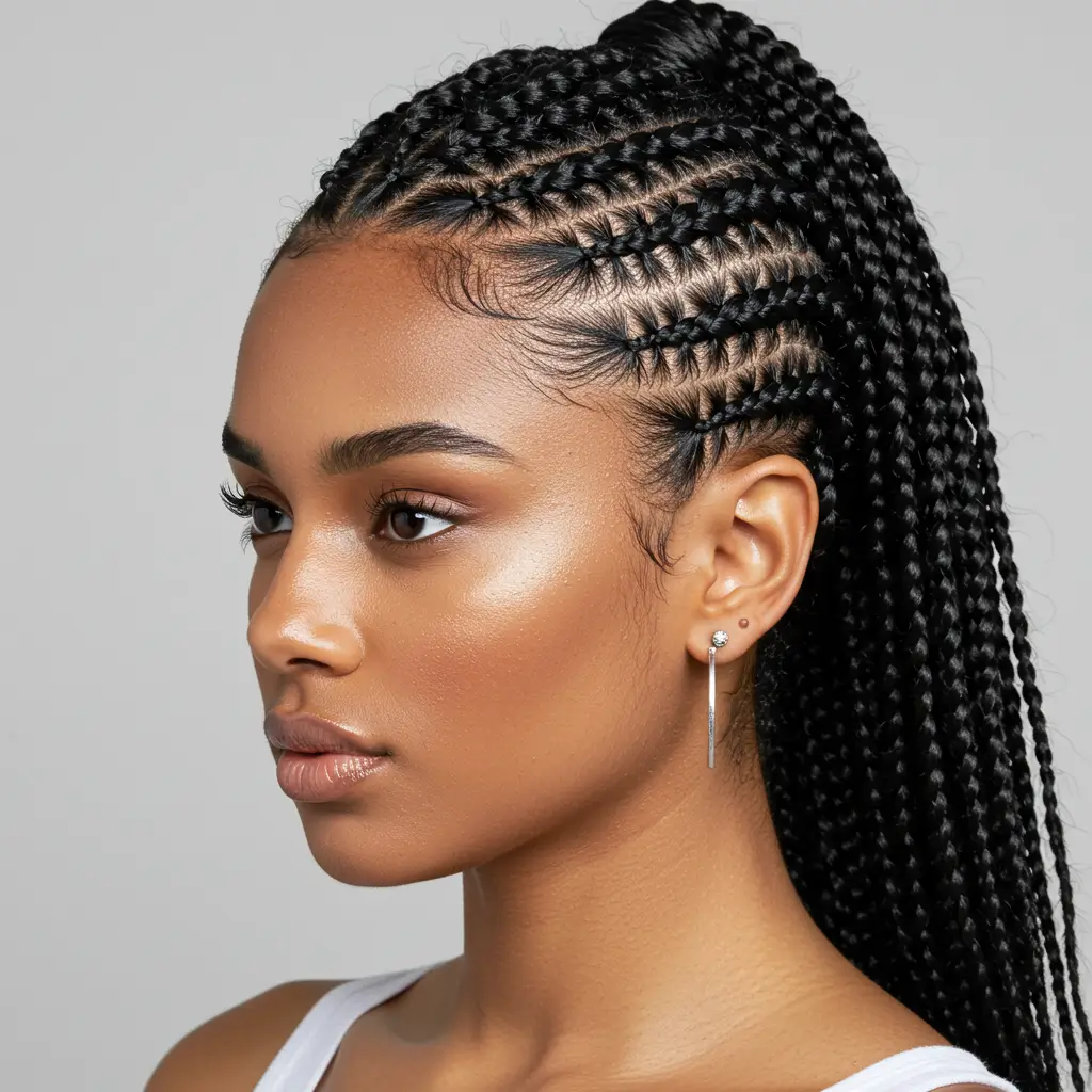 Cornrow Styles for Active Curly Hair