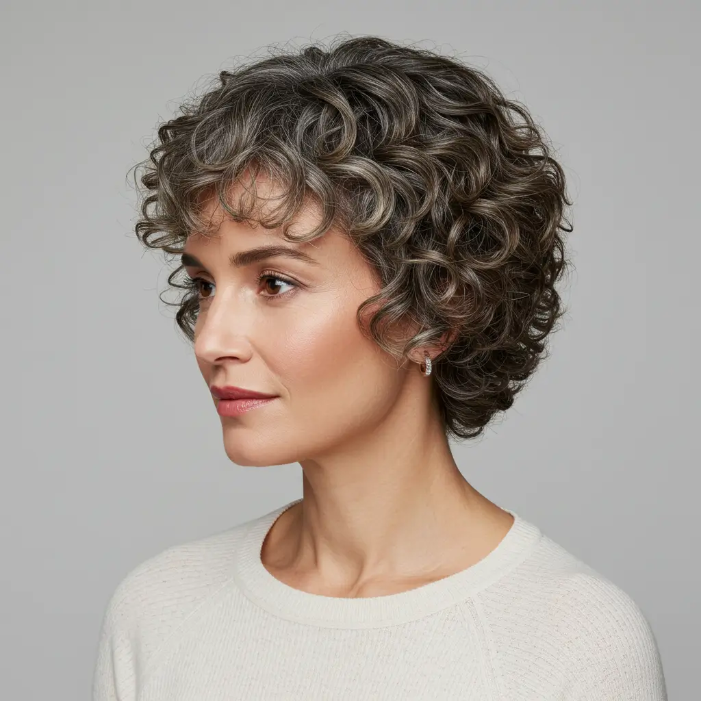 Cropped Curls with Subtle Layers