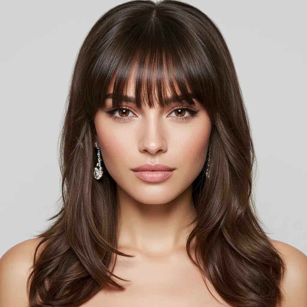 Curtain Bangs for Formal or Evening Events