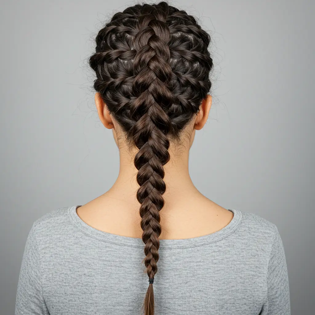 Fishtail Braids for Defined Curl Patterns