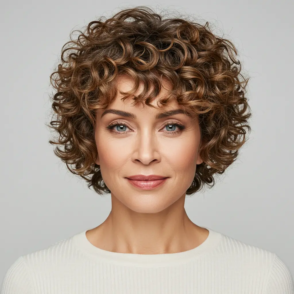 Flattering Short Curly Hairstyles for Women Over 50 – Stylish & Chic Looks