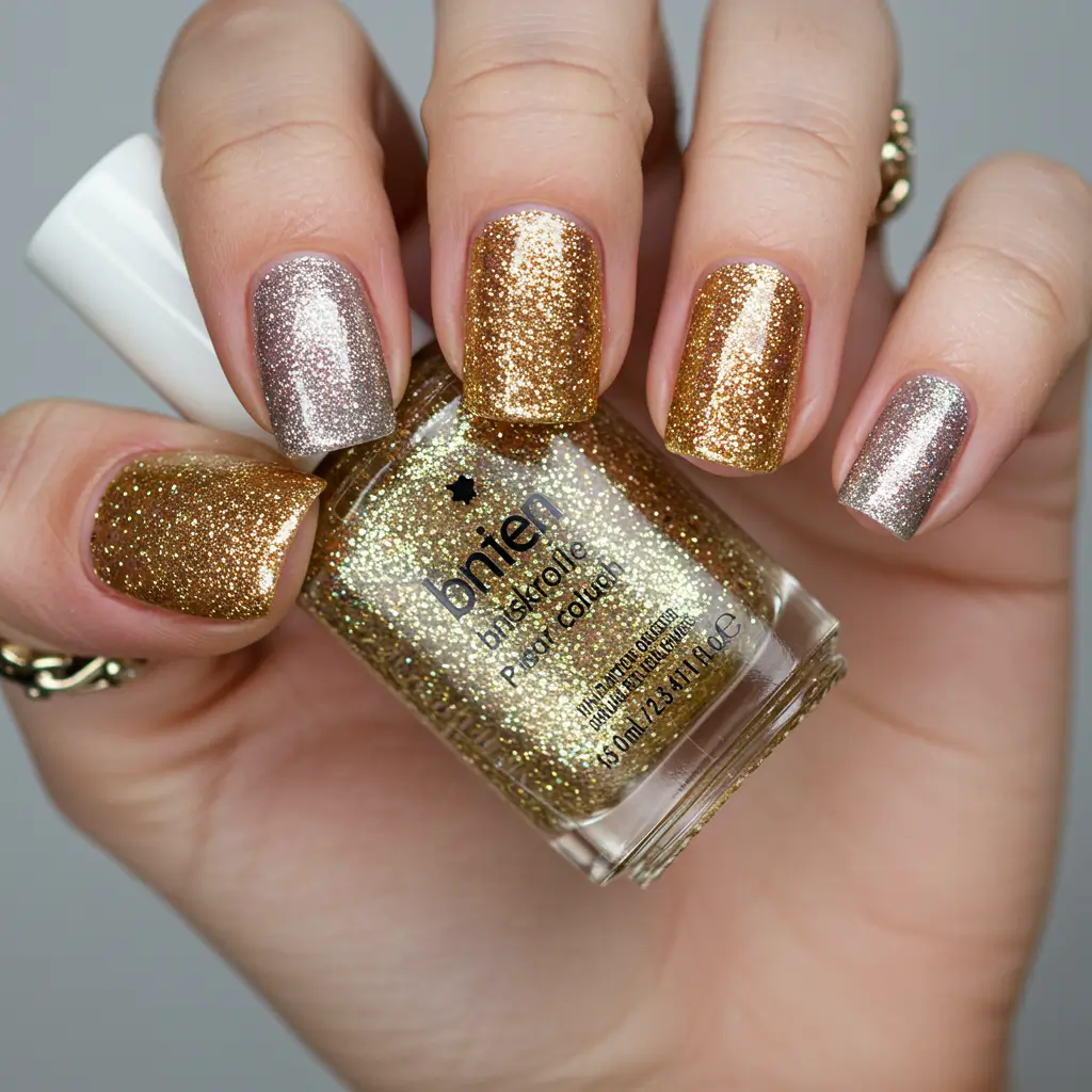 Glitter Shades for Sparkly Short Nails