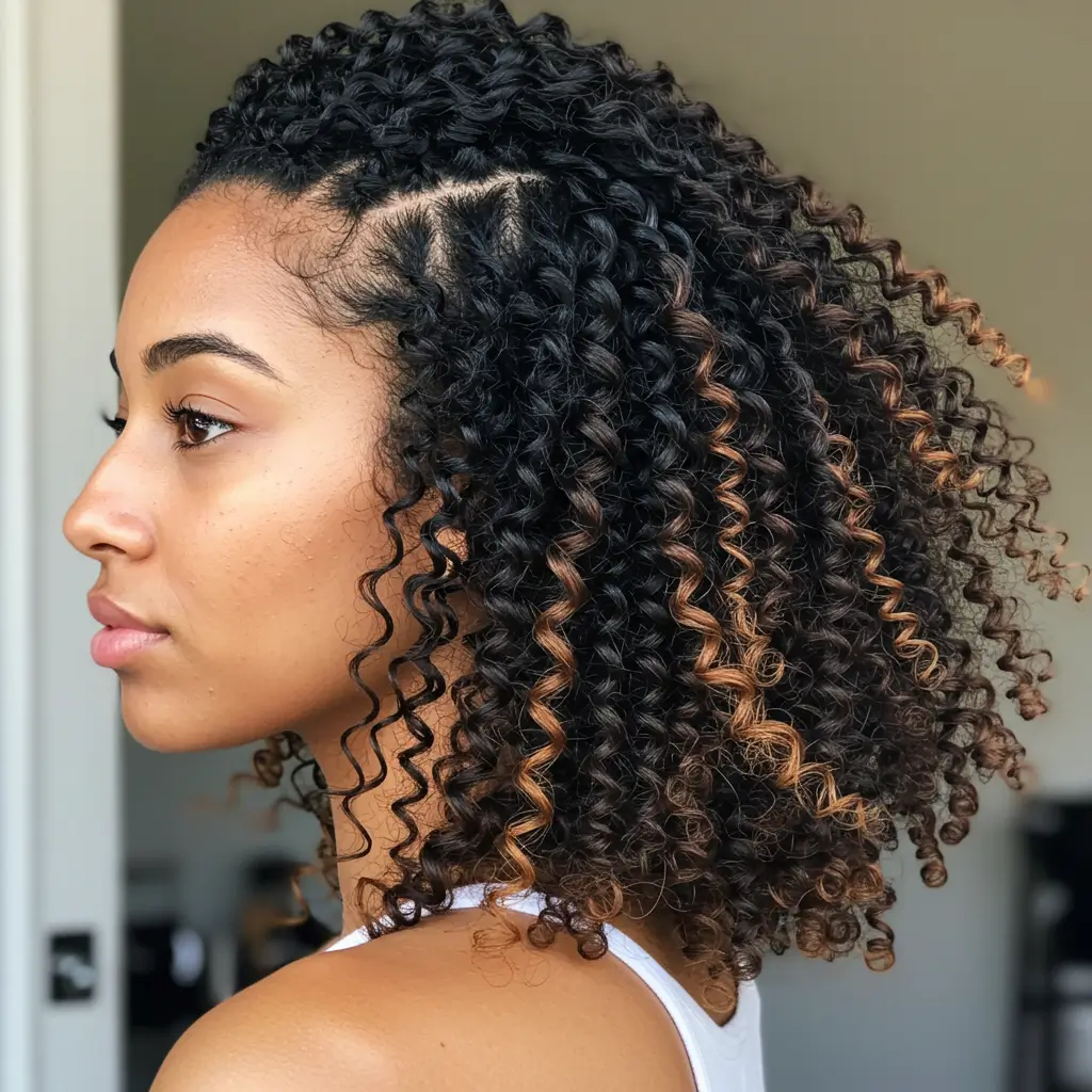 Half-Up Braids for a Balanced Look