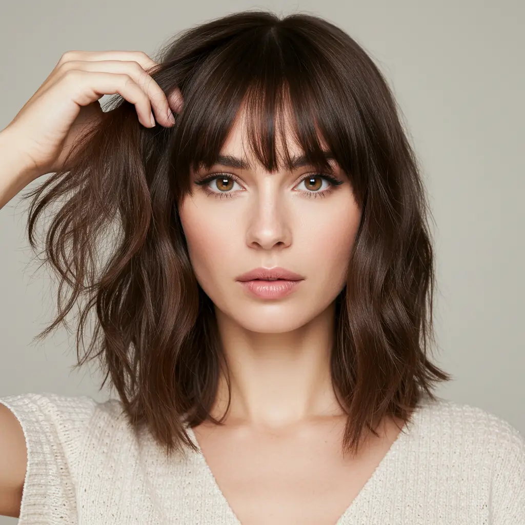 How to Style Curtain Bangs on Second-Day Hair