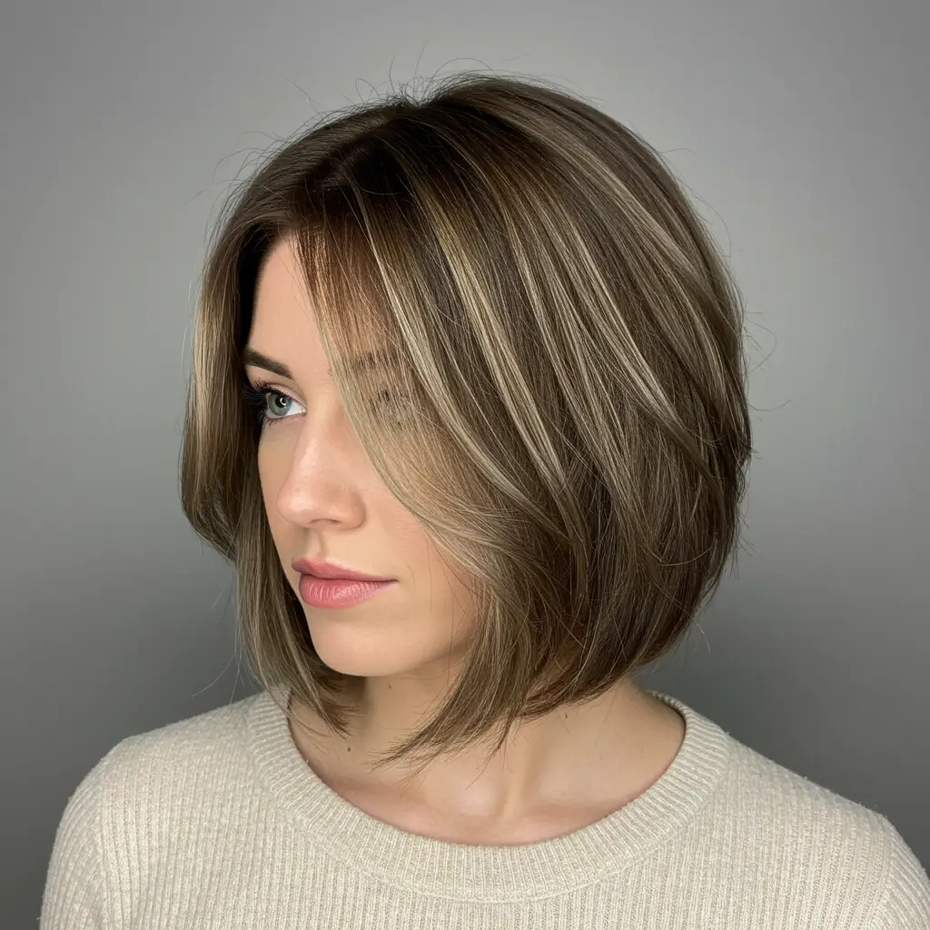 Layered Medium French Bob