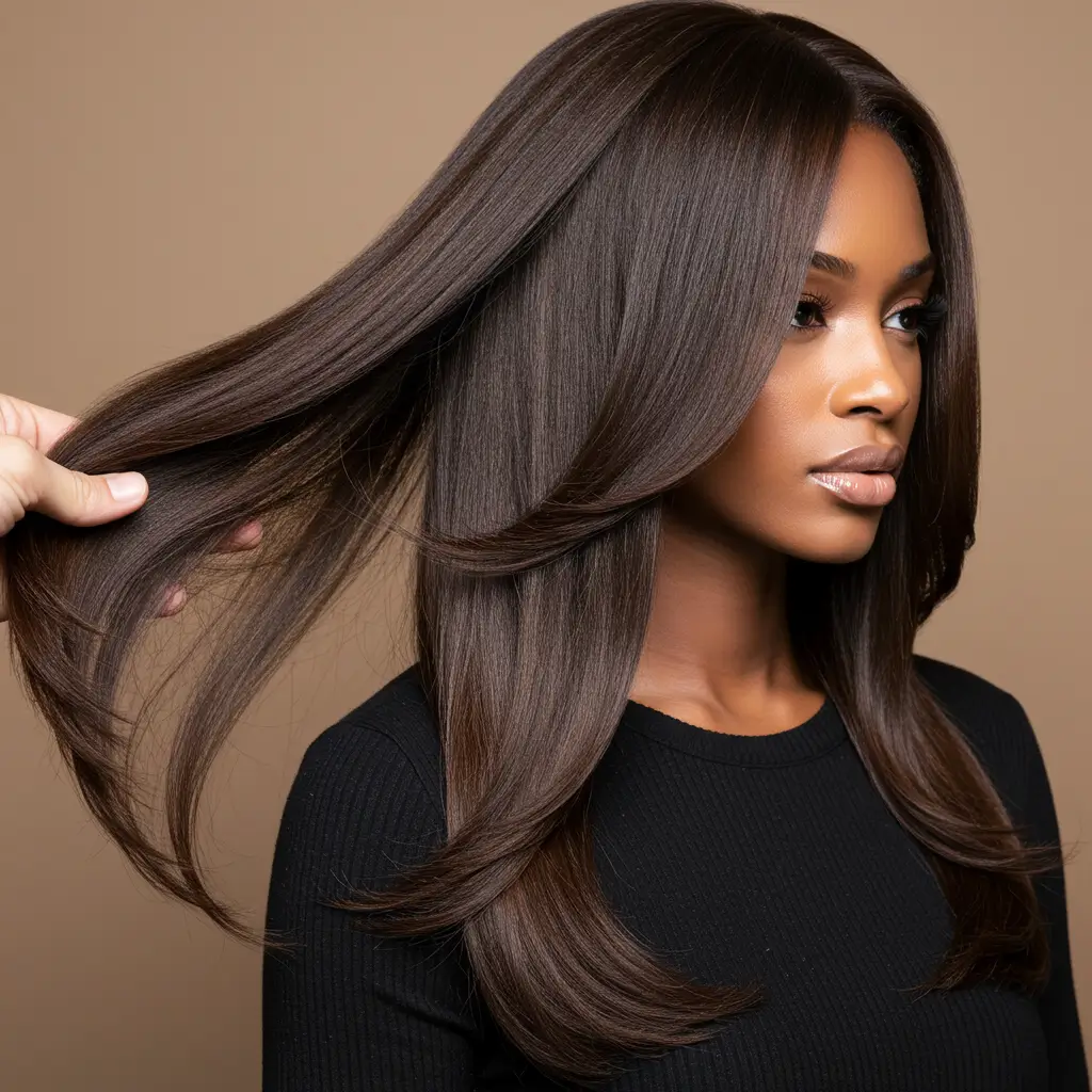 Long Straight Hair with Layers