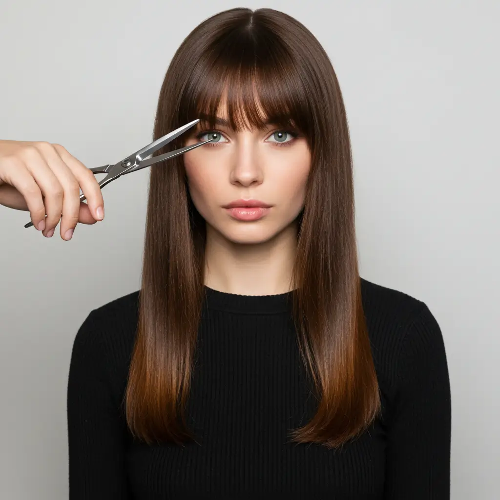 Maintaining and Trimming Curtain Bangs at Home