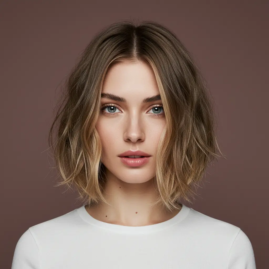 Medium French Bob with Subtle Waves