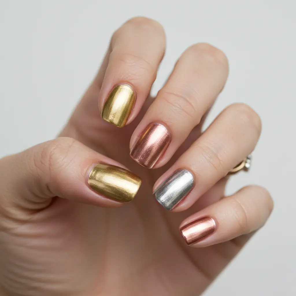 Metallic Colors for a Dazzling Twist