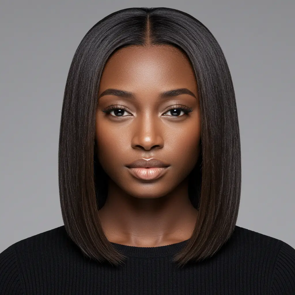 Middle Part Straight Hairstyles