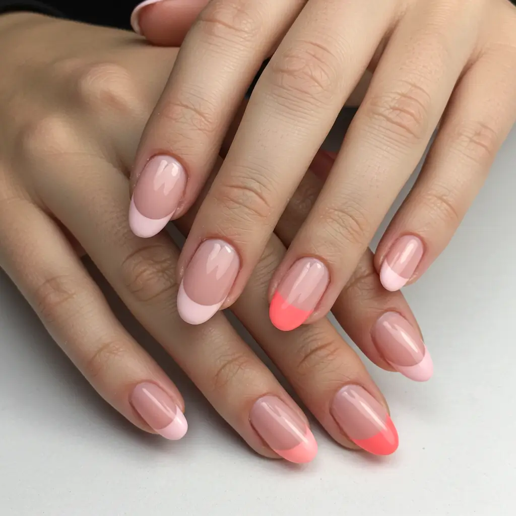 Nude and Pink French Combinations