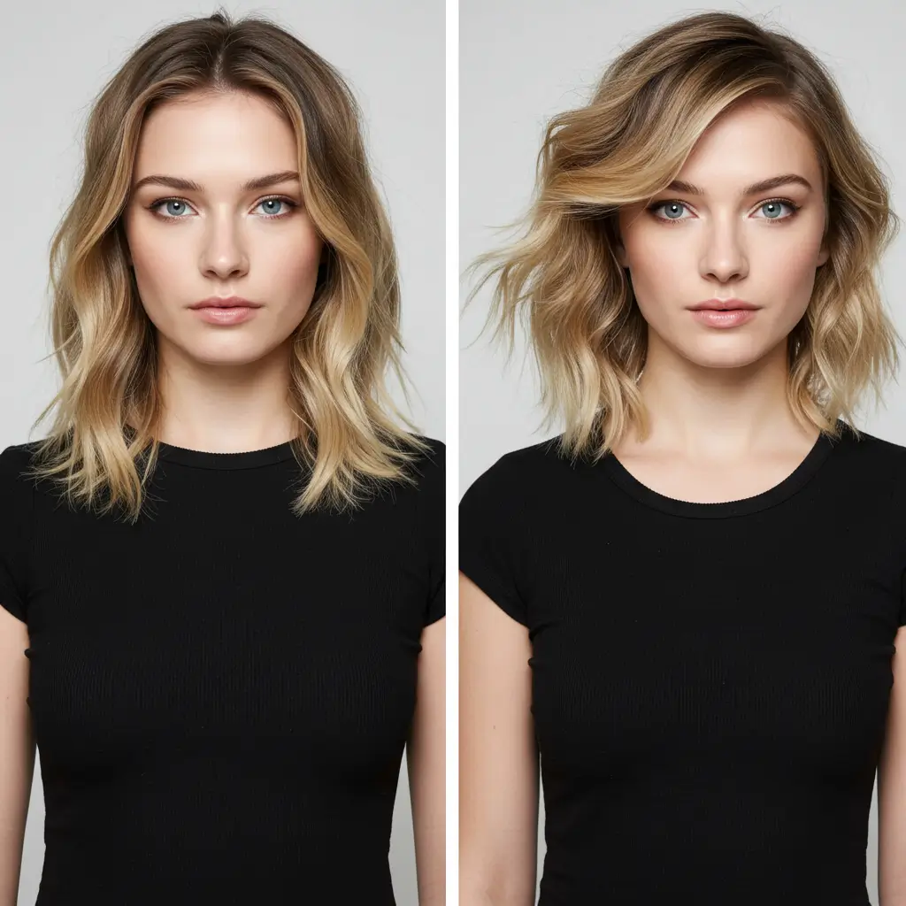 Ombre for Different Face Shapes