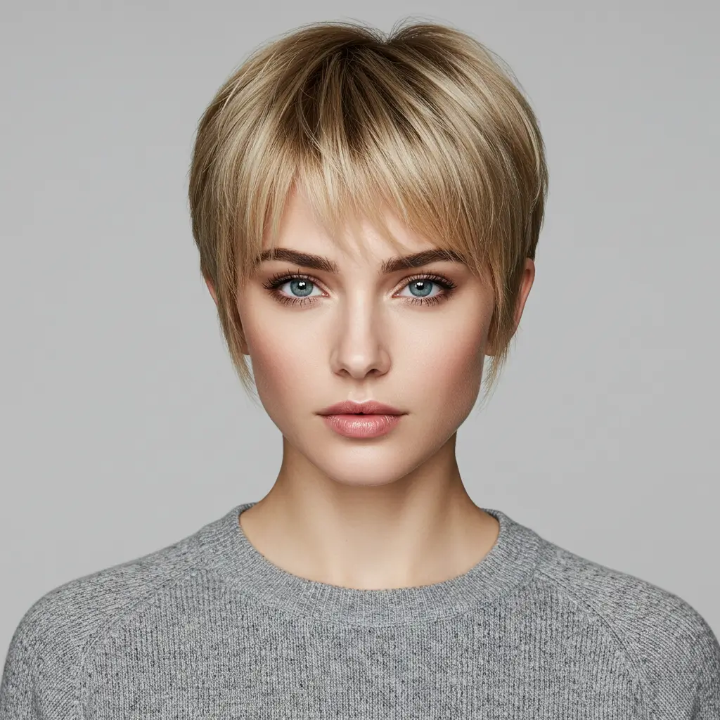 Pixie Bob with Bangs