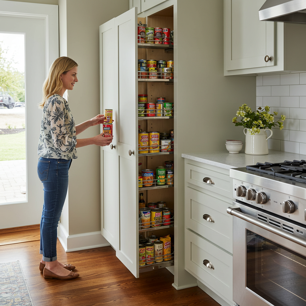 Pull-Out Pantry Cabinets
