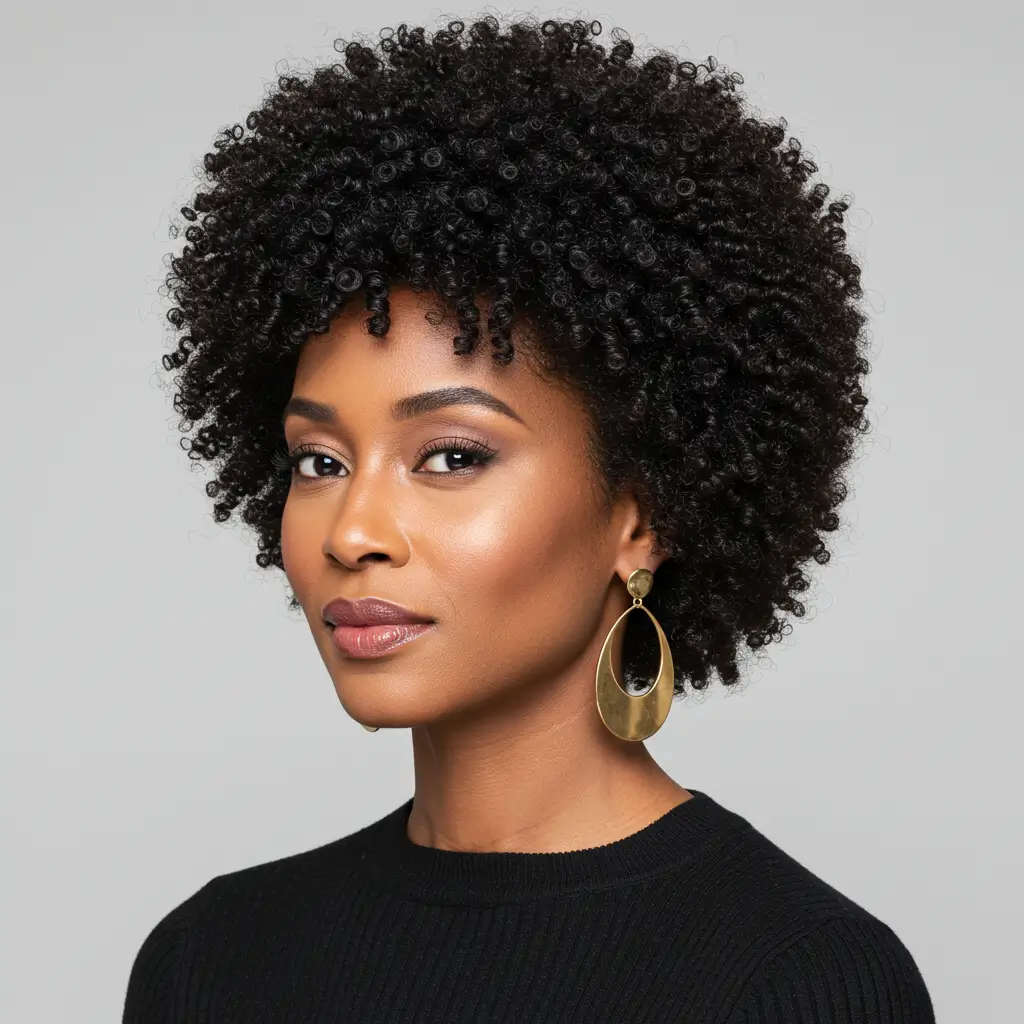 Rounded Short Afro