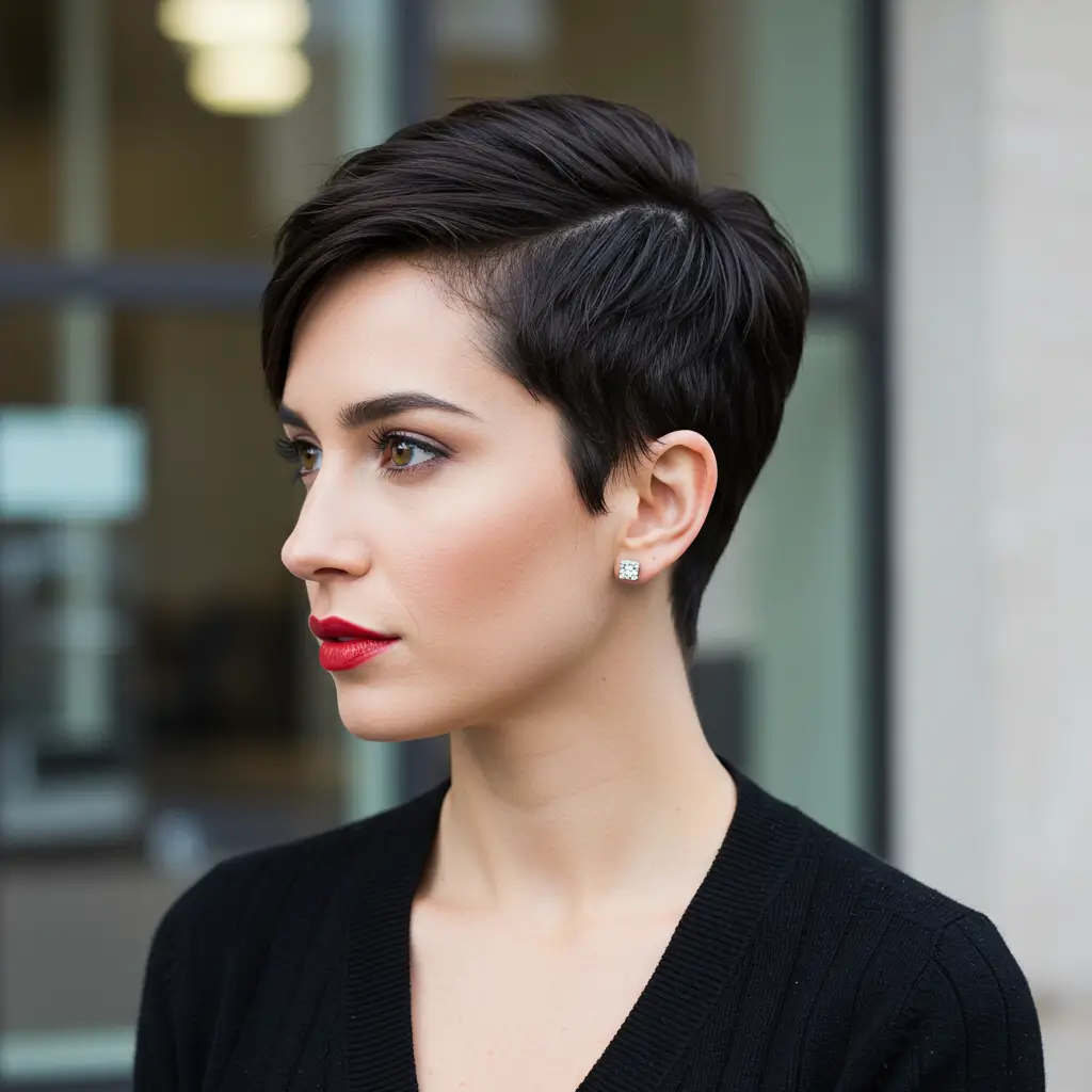 Short Hair Sleek Pixie