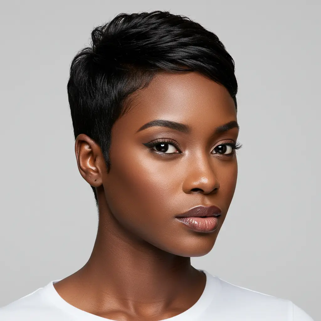 Sleek Straight Pixie Cuts