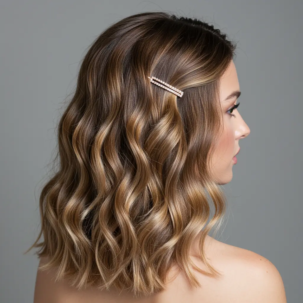 Soft Waves with Hair Accessories for Extra Glam