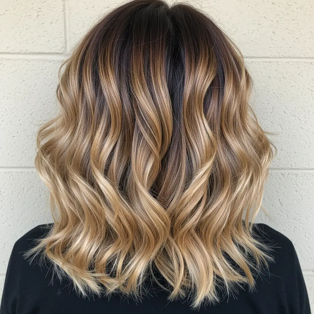 Soft Waves with Ombre or Balayage Color Techniques