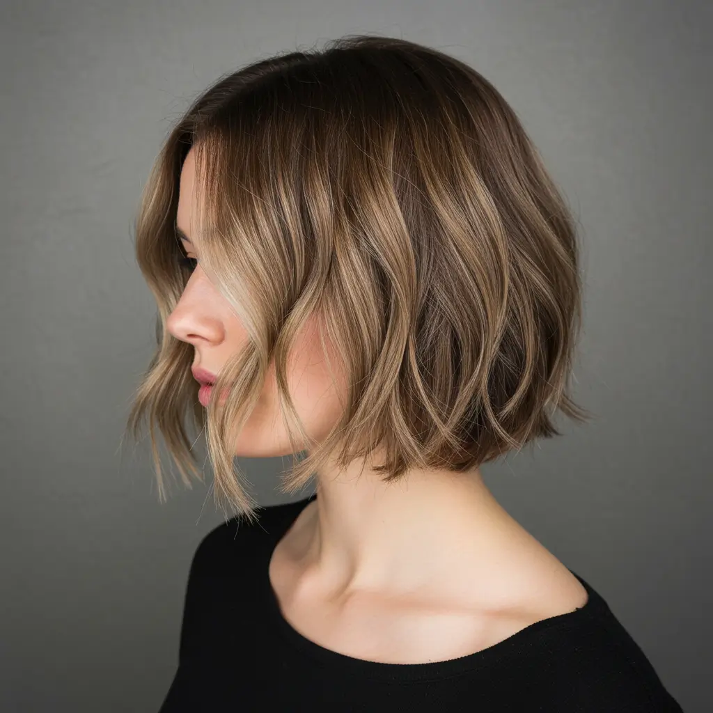 Soft Wavy Bob for a Chic and Trendy Style