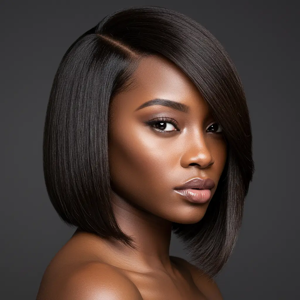 Straight Hair with Razor-Sharp Edges