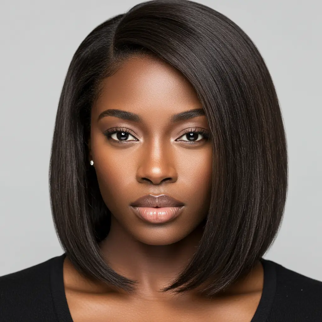 Straight Hair with Textured Ends