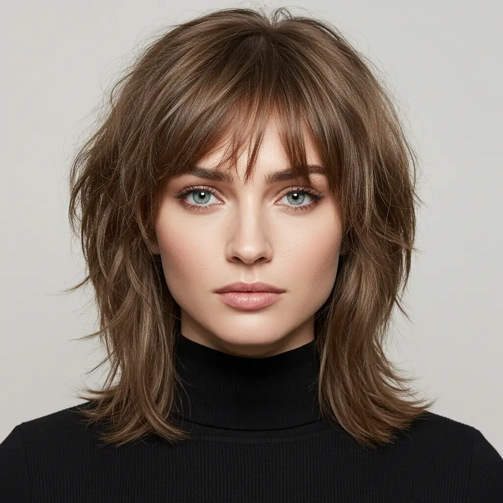 Textured Bangs