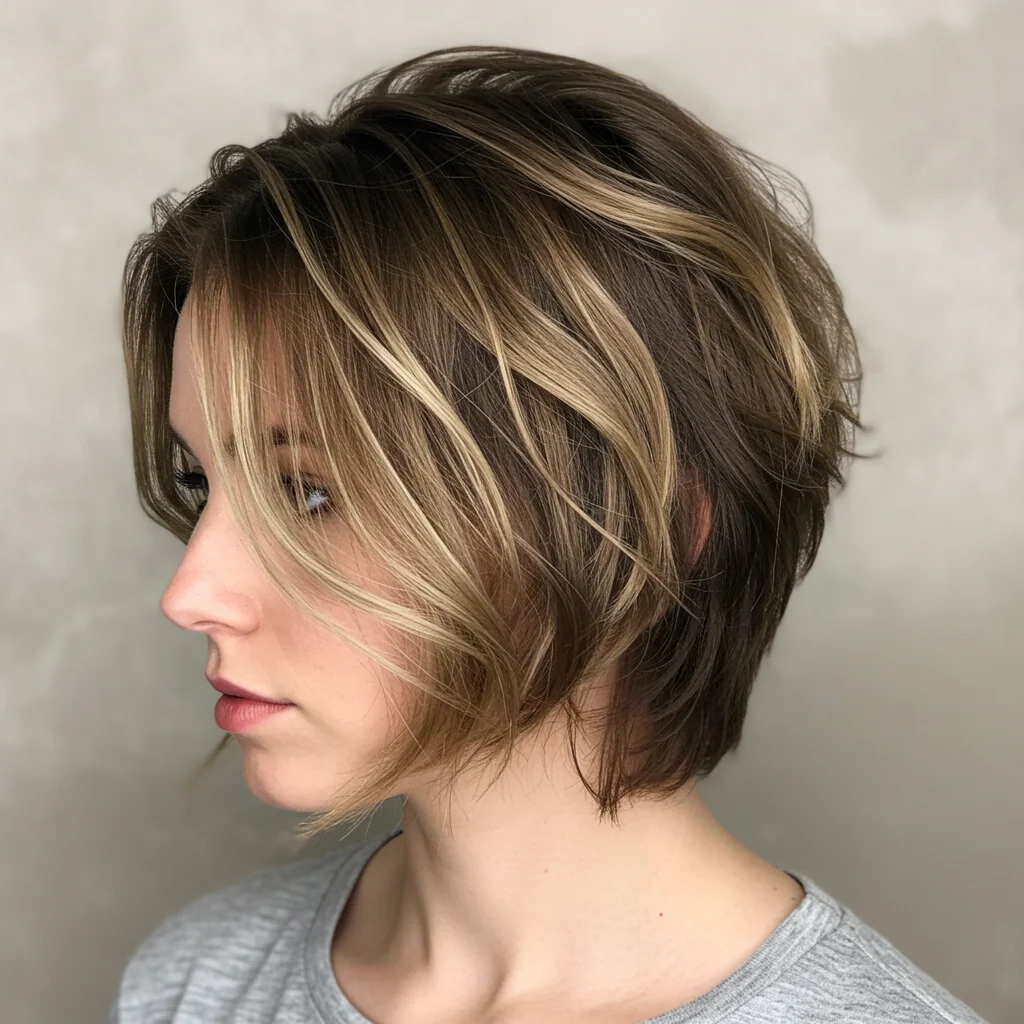 Textured Shoulder Length Cuts
