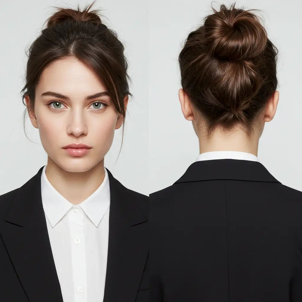 Top Knot with a Clean Finish