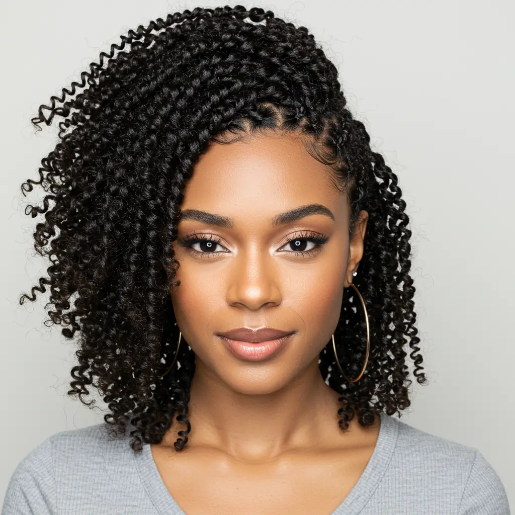 Twist Braids for Defined Curl Styles