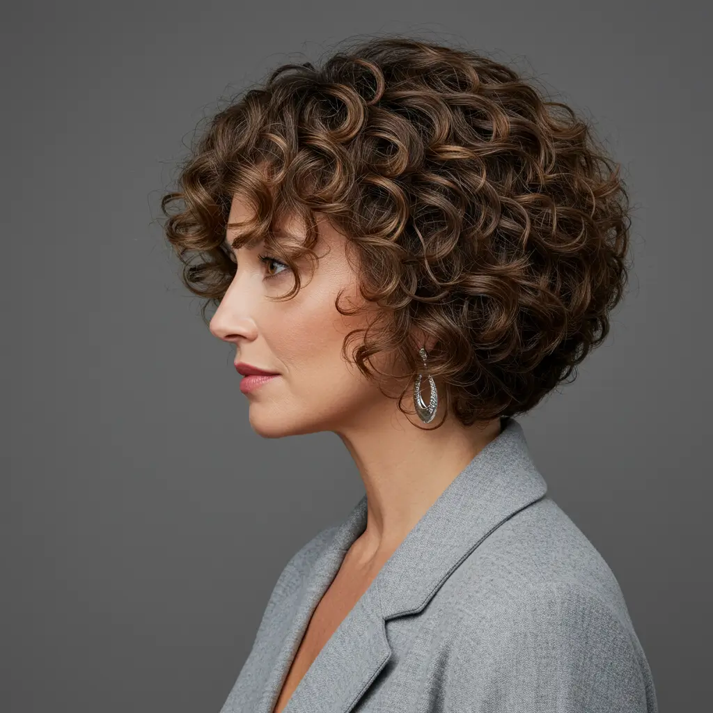 Voluminous Curly Lob