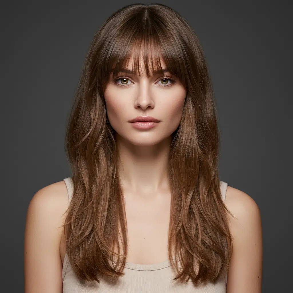 Why Curtain Bangs Suit Long Hair Perfectly