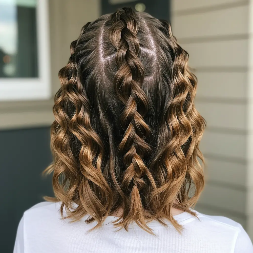 Bubble Braids for Layered Hair