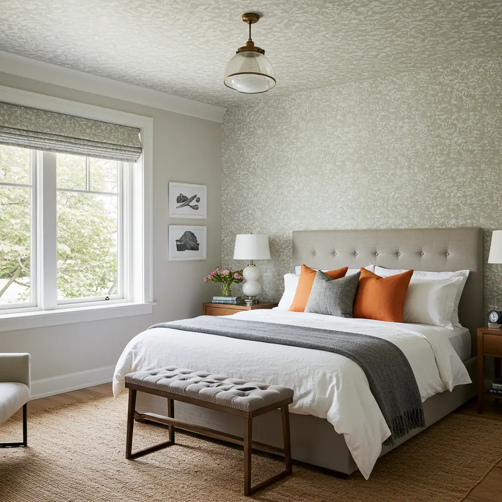 Ceiling Wallpaper Accents