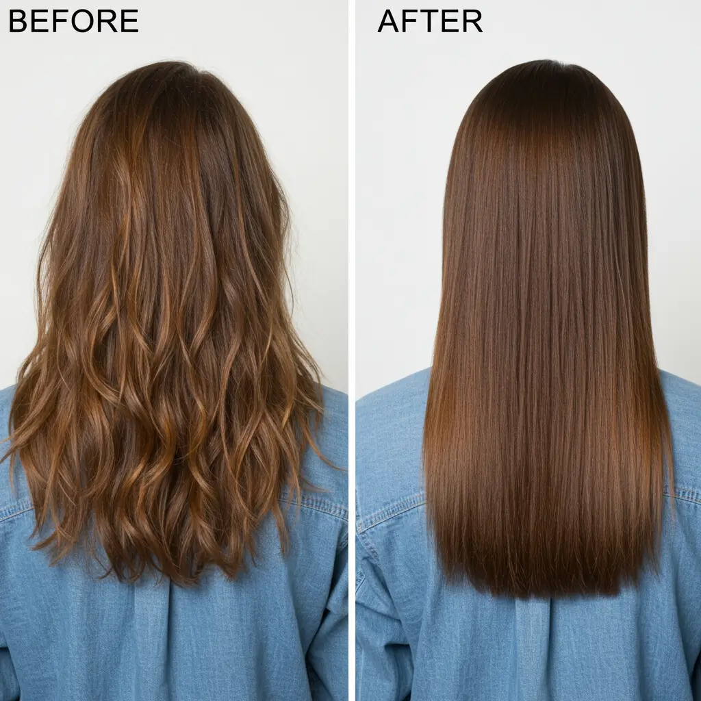 From Frizzy to Sleek Straight Hair