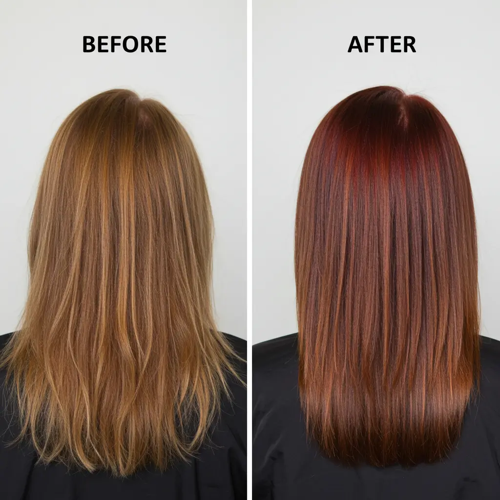 Hair Glossing for Shine and Tone