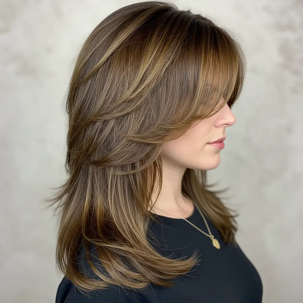 Layered Haircut for Thick Hair Management
