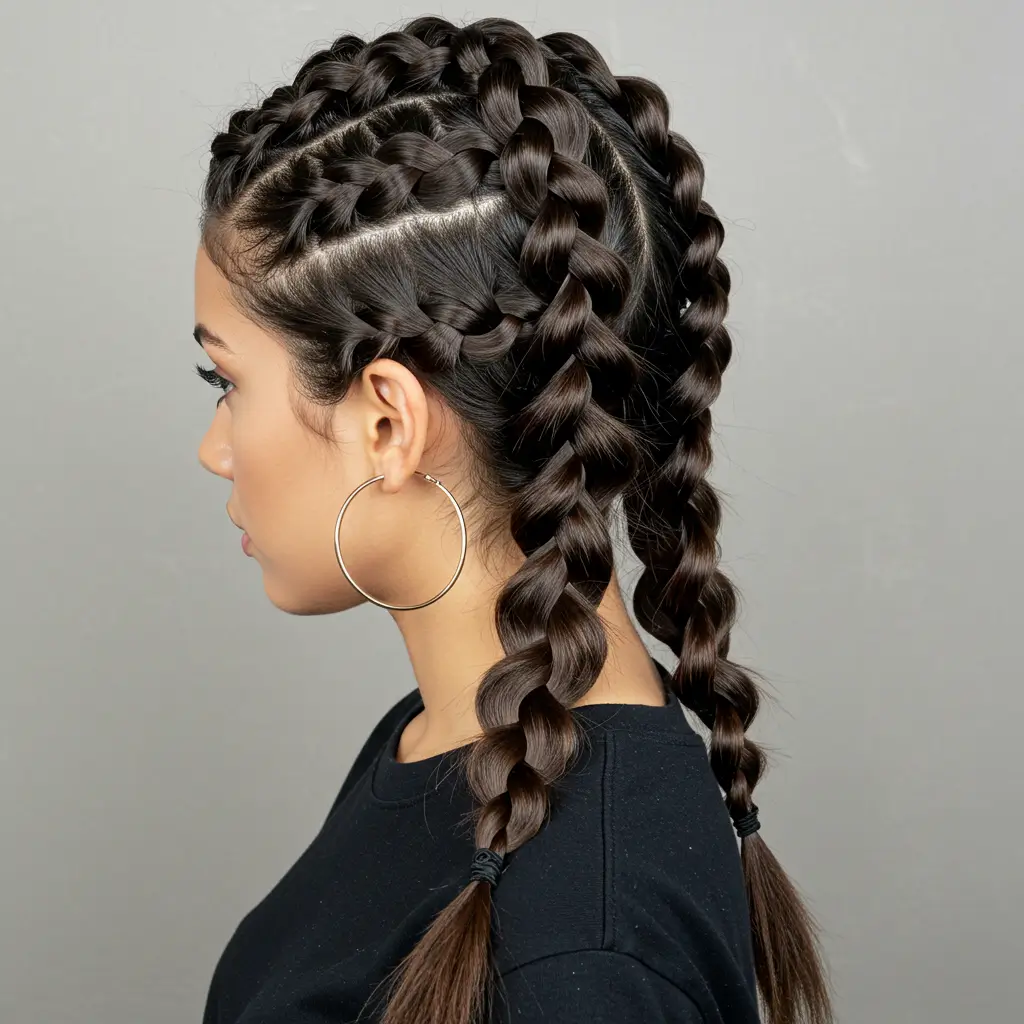 Messy Bubble Braid Hairstyles