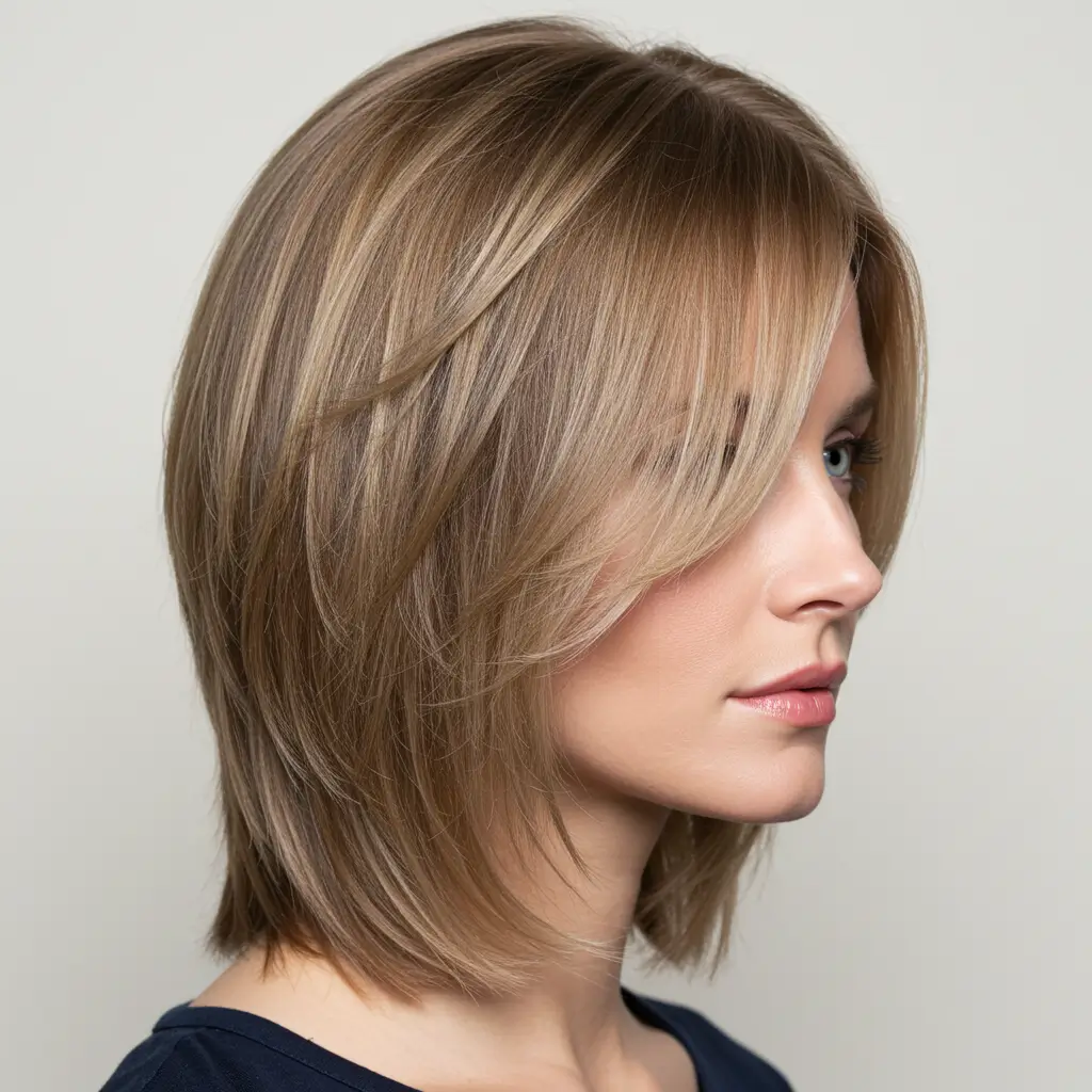 Soft Layers for Fine Hair